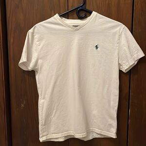Ralph Lauren v-neck white t-shirt